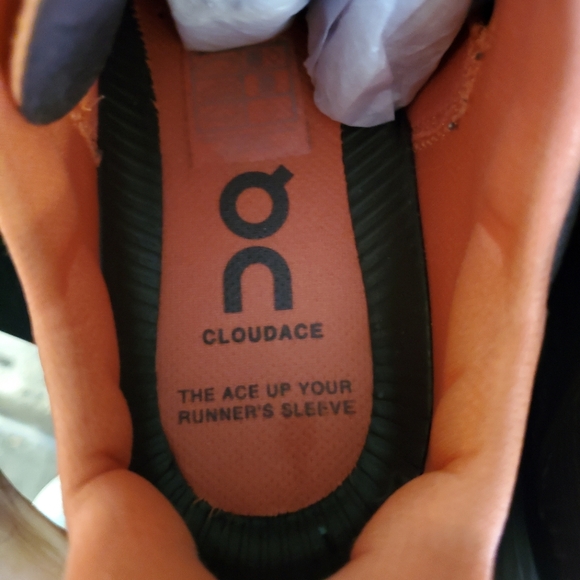 On Running Womens Red and Brown Athletic Shoes - Picture 5 of 8